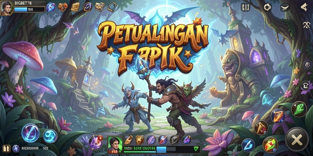 Tampilan gameplay dan petualangan menakjubkan di BIGBET78.