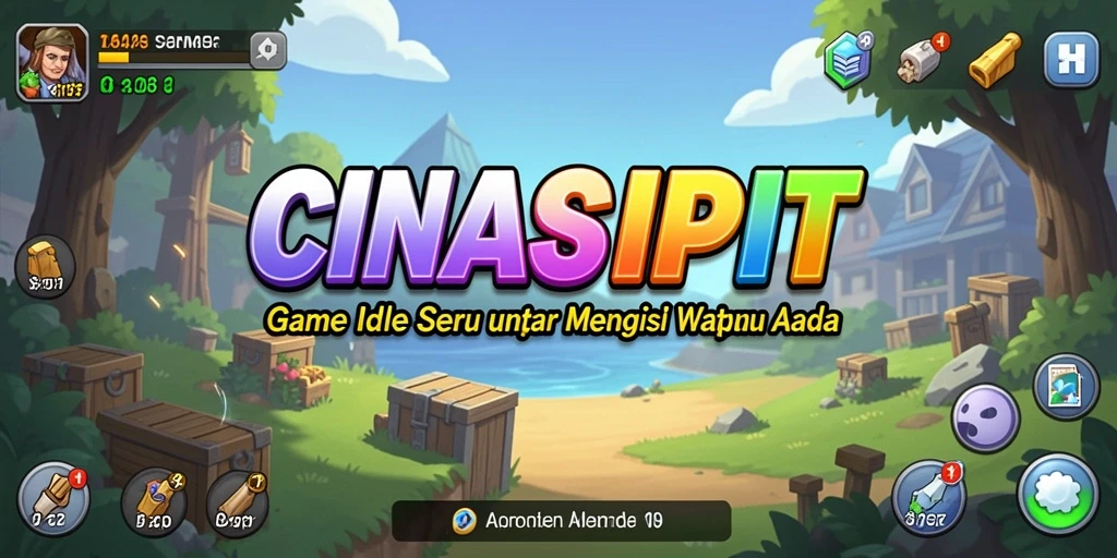 Tangkapan layar utama CINASIPIT menunjukkan aksi gameplay Idle yang menarik.