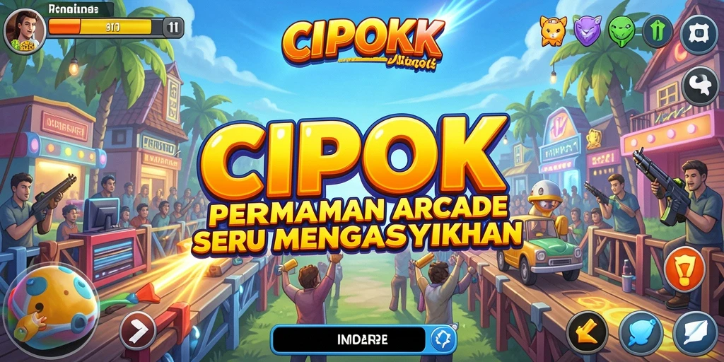 Tampilan gameplay seru dari CIPOK yang penuh dengan tantangan.