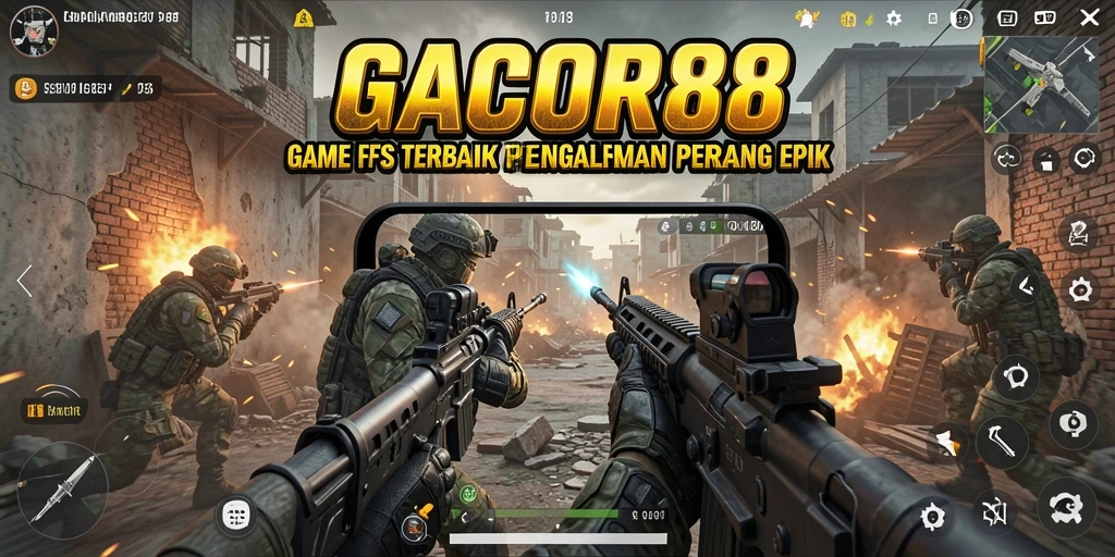 Tampilan dinamis gameplay GACOR88 dalam pertempuran penuh aksi.