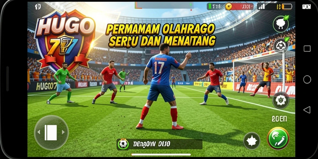 Tampilan gameplay HUGO77 yang mendebarkan dan penuh aksi.