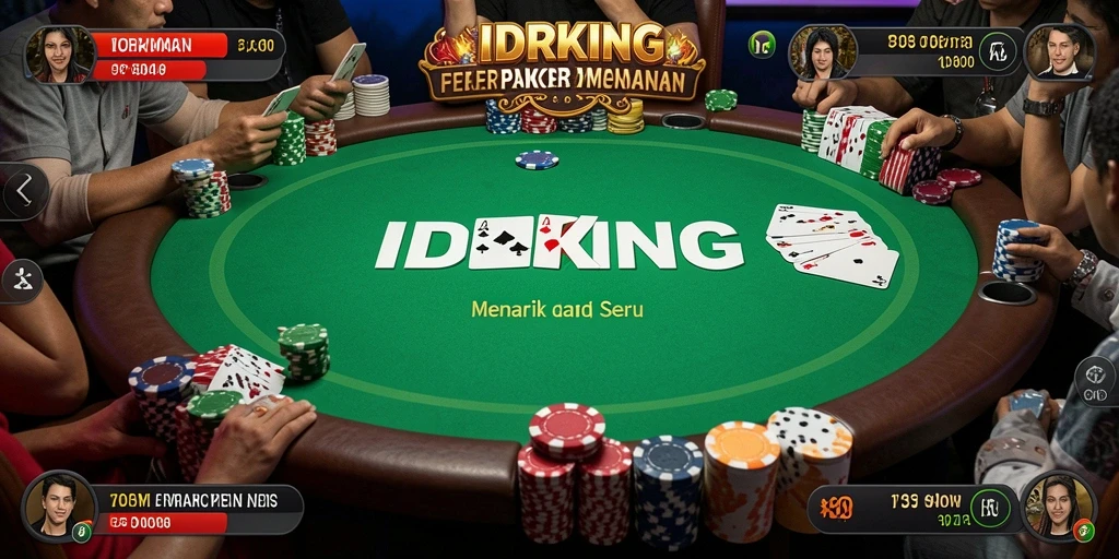 Tampilan antarmuka gameplay IDRKING yang menarik dan interaktif.