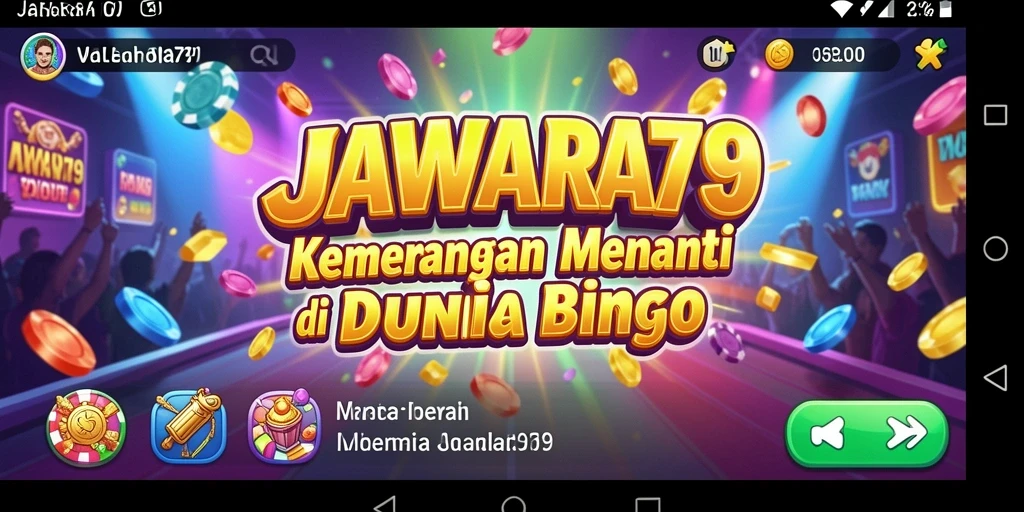 Tampilan gameplay seru dalam permainan Bingo JAWARA79.