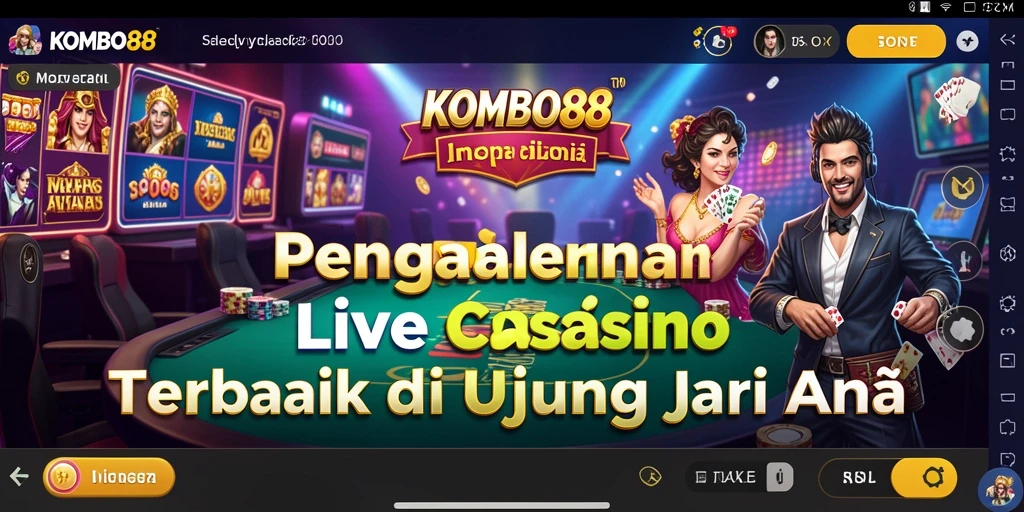 Tampilan gameplay live casino yang seru dan interaktif.
