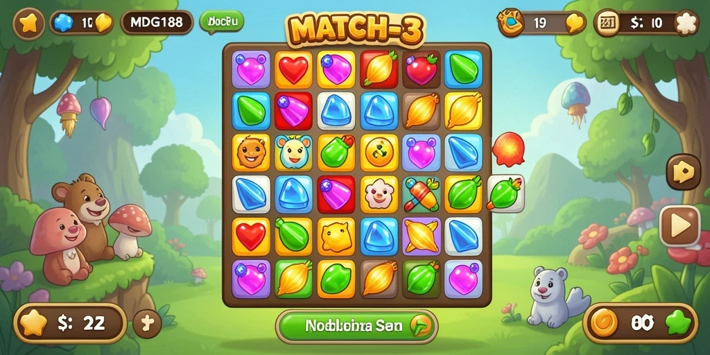 Tampilan gameplay MDG188 yang penuh warna dan menarik.