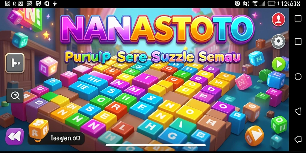 Tampilan gameplay NANASTOTO yang menarik dengan tantangan puzzle seru.