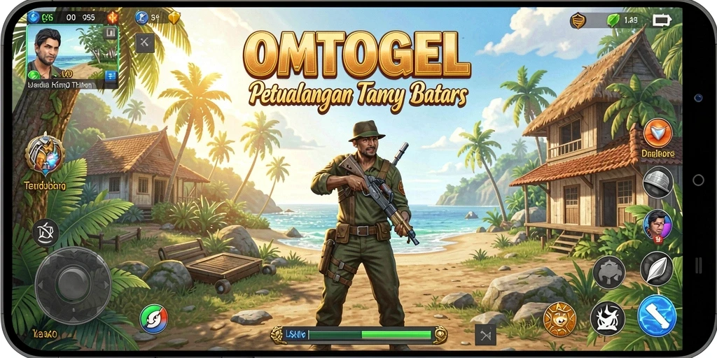 Screenshot gameplay OMTOGEL menampilkan petualangan dalam dunia terbuka.