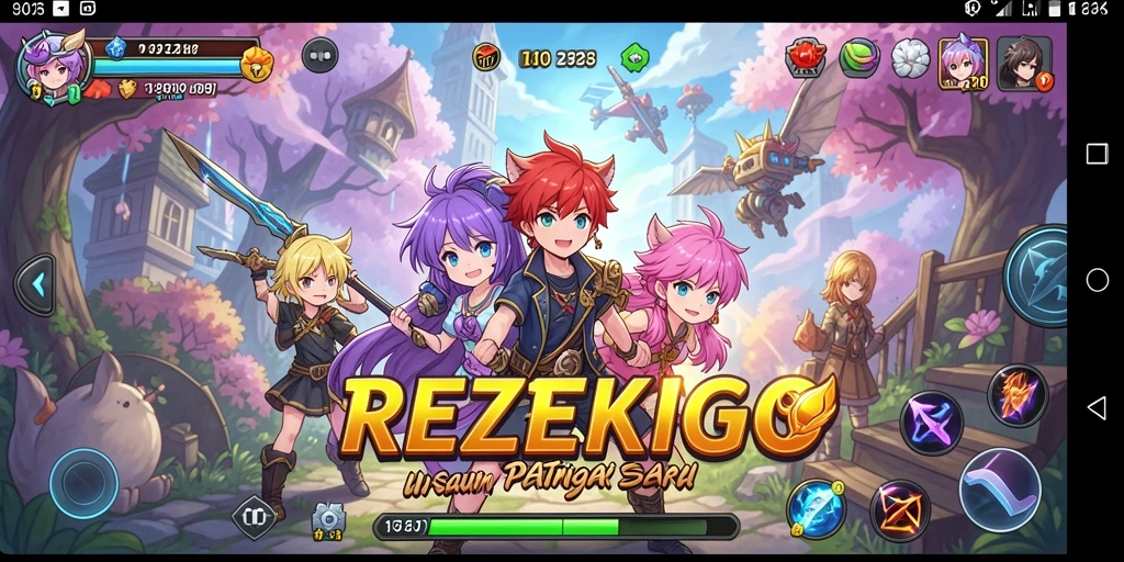 Tampilan gameplay seru dan interaktif di REZEKIGO.