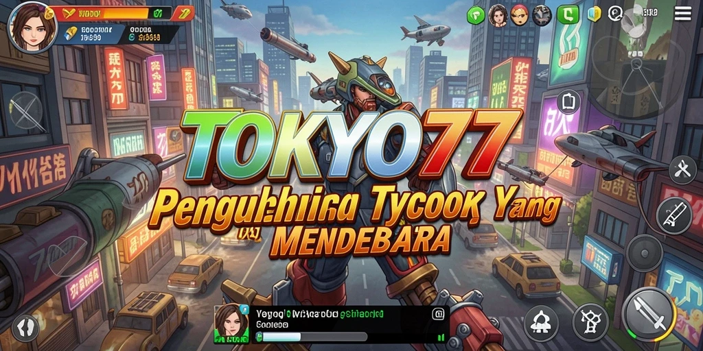 Tampilan gameplay menarik dari game Tycoon TOKYO77.