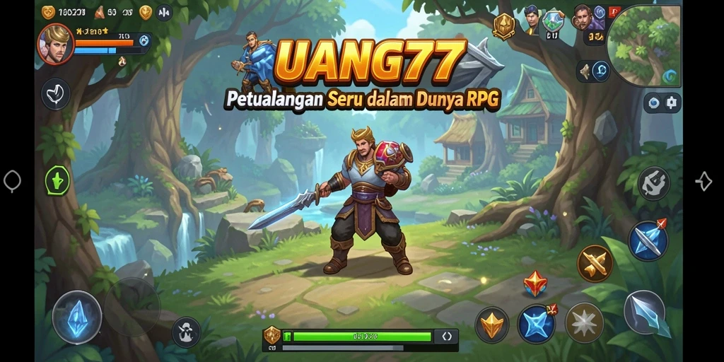 Tampilan menarik dari gameplay RPG UANG77 yang penuh aksi.