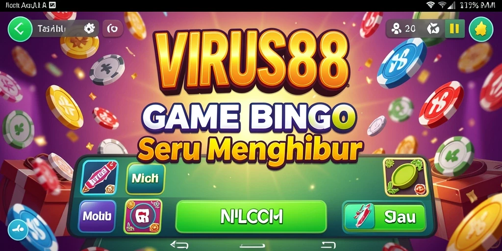 Tampilan menarik dari gameplay Bingo di VIRUS88.