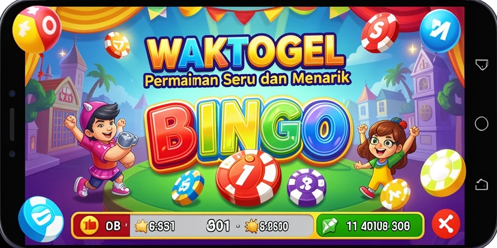 Tampilan gameplay seru dari WAKTOGEL yang penuh warna.